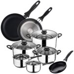 San ignacio batterie de cuisine sip 8 pices (2 casseroles + trois faitouts avec couvercle de verre) ...