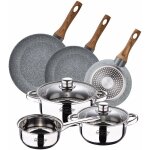 Ensemble de 5 pices + ensemble 3 casseroles 20 / 24 / 28 cms