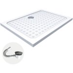 Saniverre - sana receveur de douche 80 x 100 cm blanc + bonde et siphon inclus