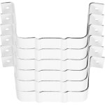 Sangles d'adaptation pour descente de goutti�re en alliage d'aluminium blanc 6 pi�ces 100x80 mm clips ...
