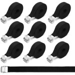 Sangles d'arrimage - 10 pices 2, 5 cm x 50 cm sangles rglables courtes sangles d'arrimage