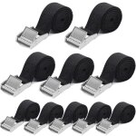 Sangles d'arrimage - 10 pi�ces 2, 5 cm x 60 cm sangles r�glables courtes