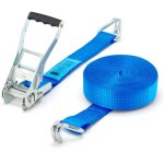 Sangle d'arrimage  cliquet 2 lments - 50mm - 12 mtres - bleu