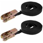 Sangle arrimage cliquet sangles cargo 10mx25mm 250kg charge travail 2pcs sangle arrimage cliquet