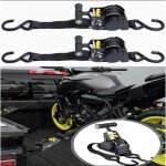 Sangles � cliquet (lot de 2) sangles de chargement t�lescopiques automatiques, en acier, r�sistantes ...