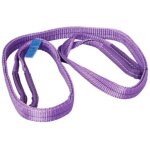 Sangle lingue plate double de levage avec boucles - 1t - longueur 2m