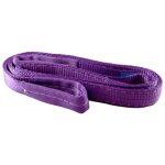 Sangle lingue plate double de levage avec boucles - 1t - longueur 4m