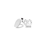 Saniplast - abattant wc en matriau thermodurcissable 'sebino' blanc. charnires en acier inoxydable ...