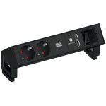 Bachmann bloc multiprise desk2 chargeur usb et 2 x schuko Bachmann bloc multiprise desk2 chargeur usb et 2 x schuko