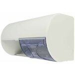 Le sanitaire - distributeur de papier de toilette abs blanc, air - wolf, 2 rouleaux