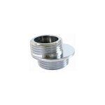 Sanitaire - distribution - raccord m�le - m�le excentr� de 5 mm - diam�tre : m1 / 2'' - m3 / 4''