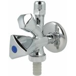 Le sanitaire - robinet d'angle combin 3 / 8'' auto - tanche avec clapet anti - retour