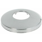 Rosace de siphon, laiton, chrome 80 mm x 32 mm x 15 mm