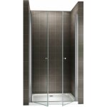 Saniverre - gina porte de douche h 185 cm largeur r�glable 116 � 120 cm verre transparent
