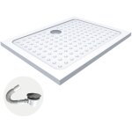 Saniverre - sana receveur de douche 75 x 90 cm blanc + bonde et siphon inclus Saniverre - sana receveur de douche 75 x 90 cm blanc + bonde et siphon inclus