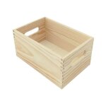 Caisse pin brut 30x20x15 cm - sans marque