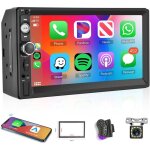 Sans fil carplay android autoradio 2 din, 7 pouces hd cran poste radio voiture bluetooth / mirror link ...