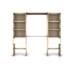 Sans marque - kit dressing extensible twin 2 effet chêne blomberg h. 200 x l. 120 - 220 x p. 45cm Sans marque - kit dressing extensible twin 2 effet chêne blomberg h. 200 x l. 120 - 220 x p. 45cm