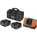 Sans marque - pack perceuse - visseuse � percussion - meuleuse - 18v aeg brushless - 2 batteries 5, 0ah ...