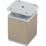 Sans marque pied de meuble fa009 60 mm r�glable imitation inox / plast gris