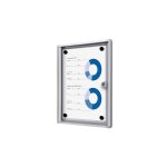 Sans marque - vitrine d'affichage int�rieur fond acier laqu� - 1 feuille - maxiburo