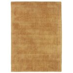 Thedecofactory - santal - tapis salon aspect velours ocre 120x170