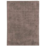 Thedecofactory - santal - tapis salon aspect velours taupe 120x170
