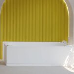 Sanycces - baignoire acrylique avec tablier sh 170 x 75 cm blanc brillant - serena