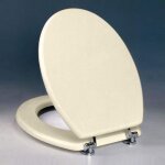 Abattant wc mod. classic universel en couche de bois et polyester 37x44 cm abattant wc couleur champagne ...
