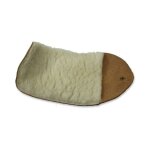 Gant lustreur cuir - laine saphir noir