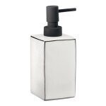 Gedy - sapho accessoires de salle de bains distributeur de savon lucrezia, blanc / noir lc80
