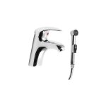 Sapho - robinetterie - mitigeur de lavabo, avec douchette de bidet manuelle, chrome 1209 - 05