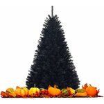 Costway sapin de nol artificiel 180cm avec 1036 branches aiguilles en pvc avec support en mtal pliable, ...