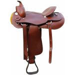 Selle western avec jupe carr�e et jupe de basket en cuir l�ger