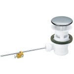 Sas - bonde lavabo / bidet pvc automatique � clapet inox recouvrant - sans tirette