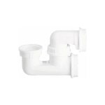 Sas - siphon baignoire orientable sortie horizontale 40 mm, bouchon de visite, nf en 274