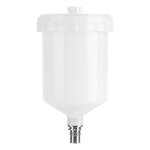 Sata peinture tasse en plastique tasse air gravit� peinture pot connecteur de filetage pour pistolet ...