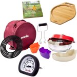 Pack omnia four et accessoires + thermomtre multifonctions + dessous - de - plat en bambou + livre de ...