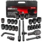 Coffret de douilles  chocs 3 / 4  12 pans 17 - 65 mm, coffret de 26 pices