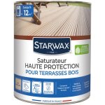 Saturateur application facile pour terrasses et bois ext�rieurs incolore 1l starwax