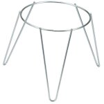 Pied support jardini�re acier zing blanc 18cm sv03065 sauvic - sauvic