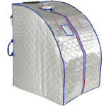 Sauna infrarouge et portable, spa, la d�sintoxication et la perte de poids noir sauna box bain de vapeur ...