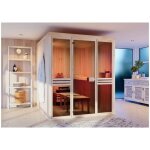 Finntherm - sauna intérieur karina naturel , 40 mm Épaisseur de paroi 175 x 194 cm Finntherm - sauna intérieur karina naturel , 40 mm Épaisseur de paroi 175 x 194 cm