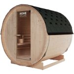 Home deluxe - sauna d'extérieur à tonneau lahti l - 195 x 180 cm pour 4 personnes Home deluxe - sauna d'extérieur à tonneau lahti l - 195 x 180 cm pour 4 personnes