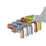 Saunier duval - plaque de raccordement thema type c premi�re installation 0010040209