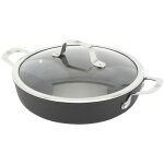 Sauteuse avec couvercle alba, diam 28 cm, aluminium, rev�tement antiadh�sif, noir (albg3ed. 28d) - ballarini ...