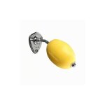 Provendi - savon rotatif citron jaune avec porte - savon chrom� � �crou