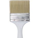 Pinceau plat manche en abs blanc savy 80mm