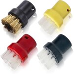 Compatible sc1 / sc2 / sc4 / sc5 accessoires nettoyeur vapeur k�rcher 4 pi�ces kit d'embouts r�sistants ...