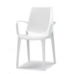 Scab design - chaise design, chaise design avec accoudoirs - vanity - deco blanc en plastique